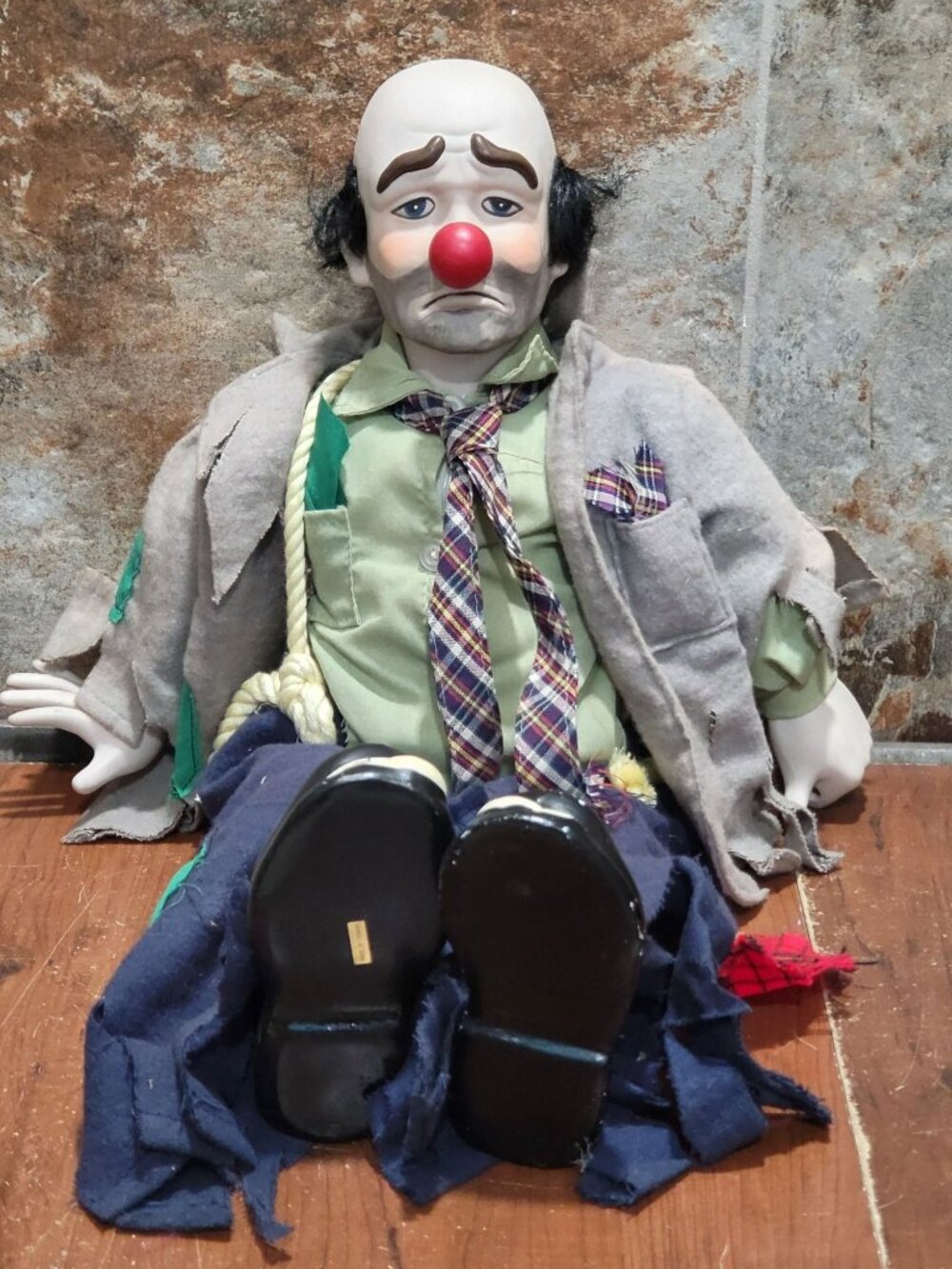 Clyde the Hobo Clown Porcelain Doll 1983 Dynasty Doll Collection